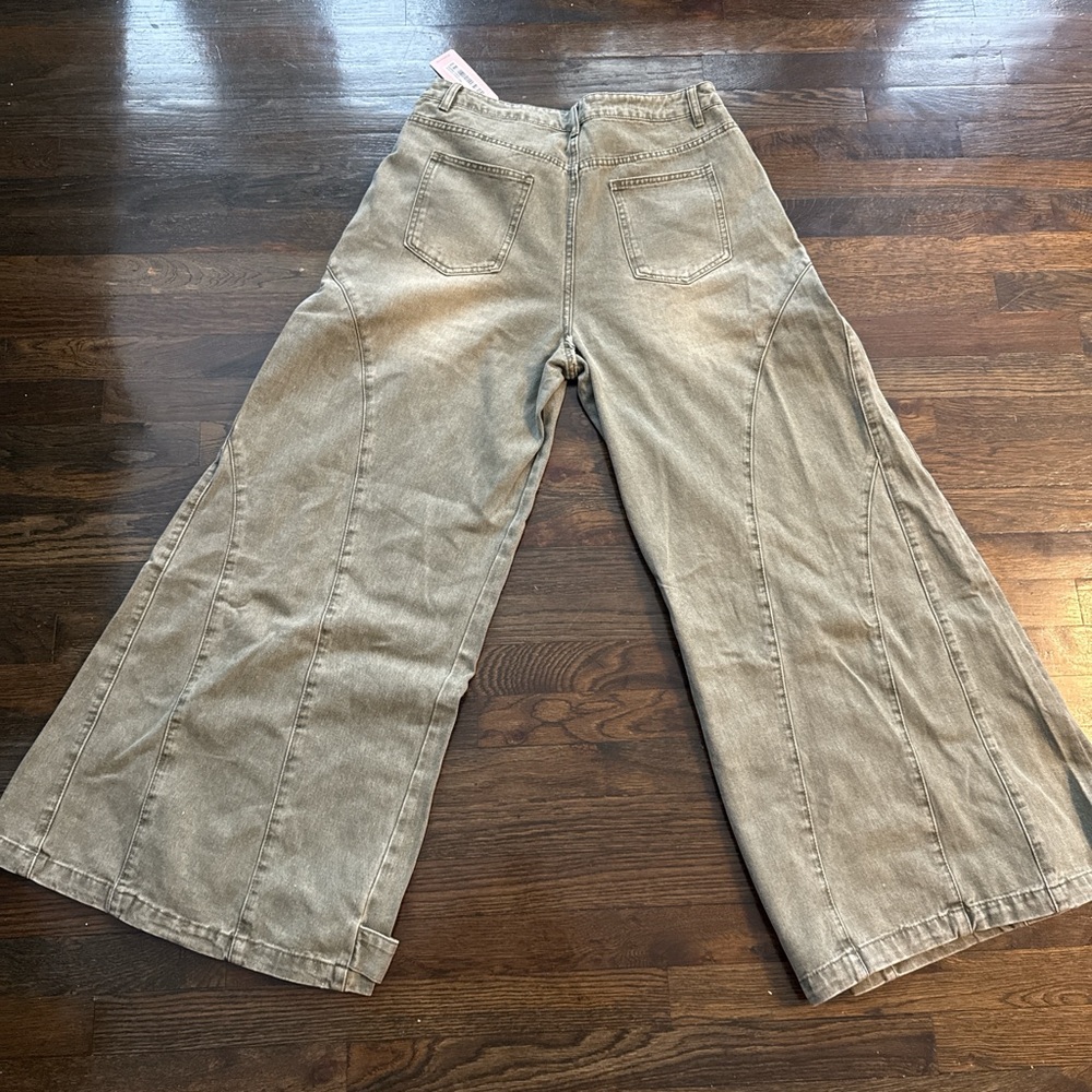 Micas Olive Green Denim Pants